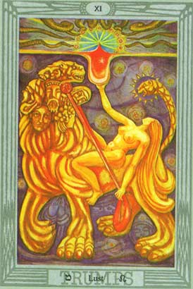 A Fora no Thoth Tarot de Crowley e Frieda Harris