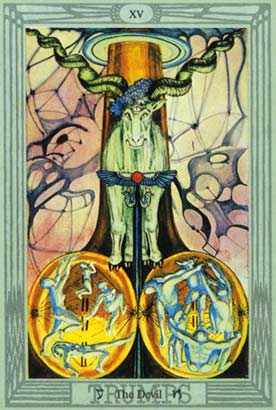 O Diabo no Thoth Tarot de Crowley e Frieda Harris