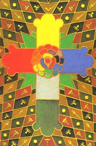 Dorso do Thoth Tarot de Crowley e Frieda Harris