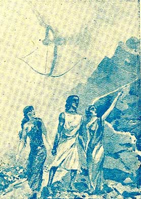 6. Bifurcação, Livre-arbítrio (O Enamorado) no Tarot de G. O. Mebes
