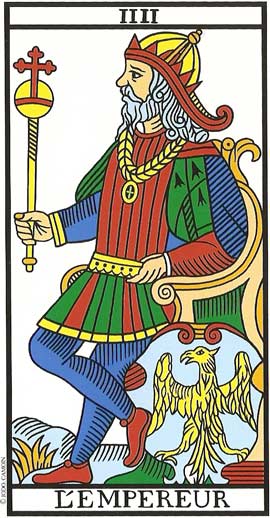 O Imperador no Tarot de Marseille restaurado por Jodorowsky e Camoin