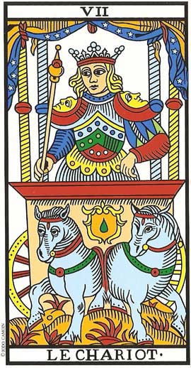 O Carro no Tarot de Marseille restaurado por Jodorowsky e Camoin