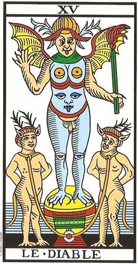 O Diabo no Tarot de Marseille restaurado por Jodorowsky e Camoin