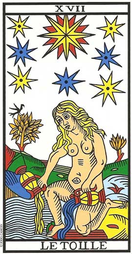 A Estrela no Tarot de Marseille restaurado por Jodorowsky e Camoin