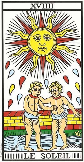 O Sol no Tarot de Marseille restaurado por Jodorowsky e Camoin