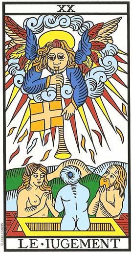 O Julgamento no Tarot de Marseille restaurado por Jodorowsky e Camoin