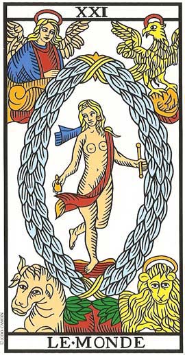 O Mundo no Tarot de Marseille restaurado por Jodorowsky e Camoin