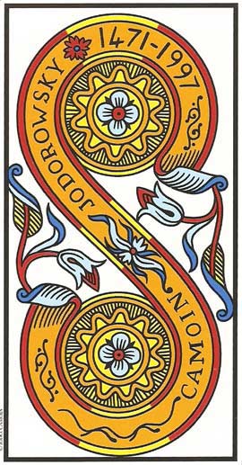 Dois de Ouros no Tarot de Marseille restaurado por Jodorowsky e Camoin