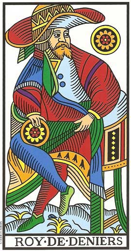 Rei de Ouros no Tarot de Marseille restaurado por Jodorowsky e Camoin