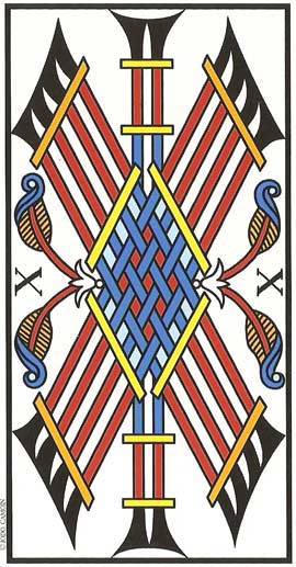 Dez de Paus no Tarot de Marseille restaurado por Jodorowsky e Camoin