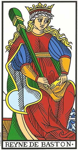 Rainha de Paus no Tarot de Marseille restaurado por Jodorowsky e Camoin