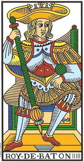 Rei de Paus no Tarot de Marseille restaurado por Jodorowsky e Camoin