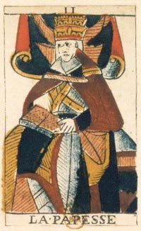 A Papisa no Tarot de Jean Noblet, 1650