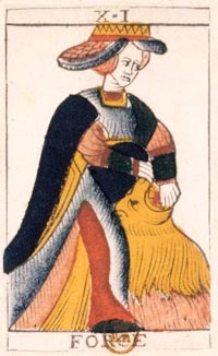 A Força no Tarot de Jean Noblet, 1650