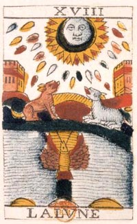 A Lua no Tarot de Jean Noblet, 1650