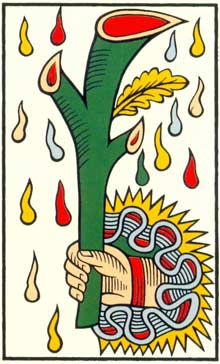 O s de Paus no Tarot de Jean Noblet restaurado por Jean-Claude Flornoy