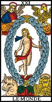 O Mundo no Tarot de Marseille-Camoin