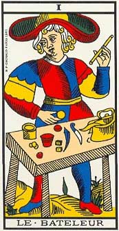 O Mago no Tarot de Marseille - Grimaud