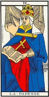 O Papisa no Tarot de Marseille - Grimaud