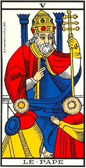 O Papa no Tarot de Marseille - Grimaud