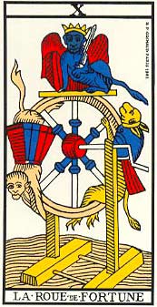 A Roda da Fortuna no Tarot de Marseille - Grimaud