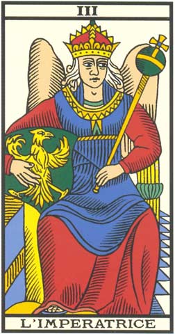 A Impertriz no Tarot de Marseille restaurado por Kris Hadar