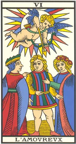 O Namorado no Tarot de Marseille restaurado por Kris Hadar