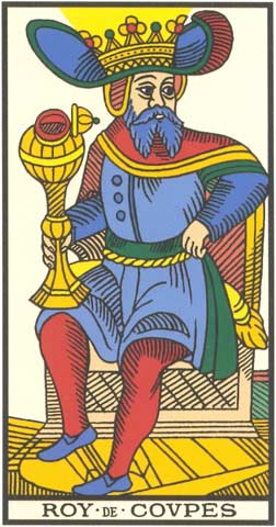 Rei de Copas no Tarot de Marseille restaurado por Kris Hadar