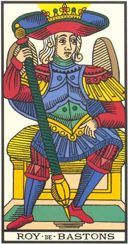 Rei de Paus no Tarot de Marseille restaurado por Kris Hadar