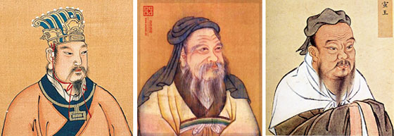 Rei Wen, Duque Zhou e Confúcio