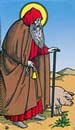 09. Santo Anto (Eremita) no Tarot dos Santos de Robert Place