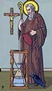 14. São Bento/São Benedito (Temperança) no Tarot dos Santos de Robert Place