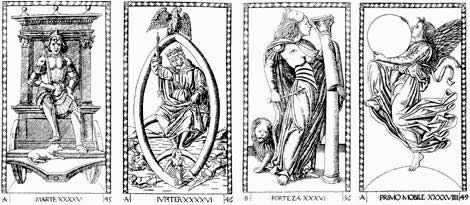 Cartas do Tarot de Mantegna