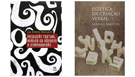 Tipologias de baralho. Capas de livros de Bakhtin e de Marcuschi