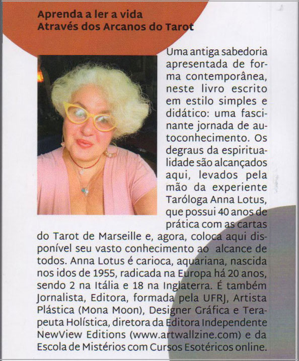 Tarot Moon - Anna Lotus - contracapa do livro