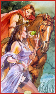 Cavaleiro de Ouros  no Sexual Magic Tarot