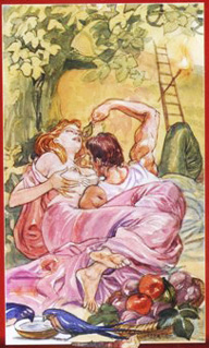 Oito de Paus no Sexual Magic Tarot