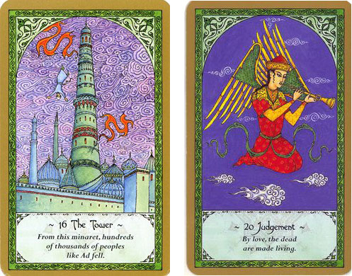 A Torre e o Jyulgamebnto no Rumi Tarot