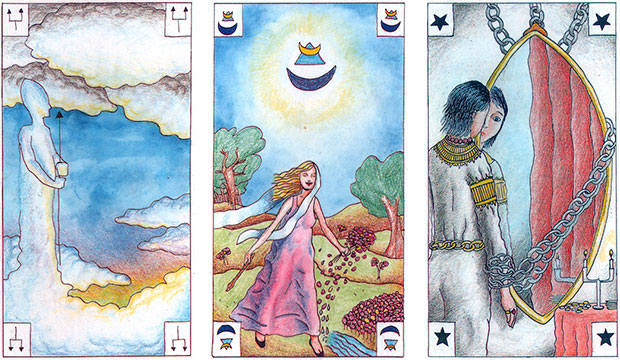 Tarot Ad'Or: 13 - Guardião, 14 - Harmonia e 15 - Ego