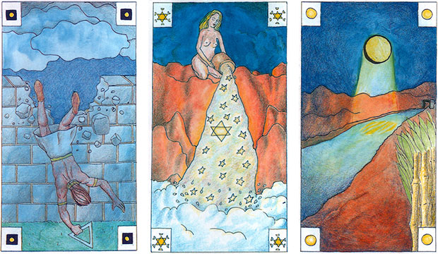 Tarot Ad'Or: 16 - Desastre, 17 - Retorno e 18 - Profundidade