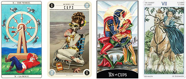 Como escolher: cartas divertidas no Tarot Cat, Zombie, Justice League e Jane Austen