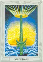 Ás de Espadas no Tarot de Crowley