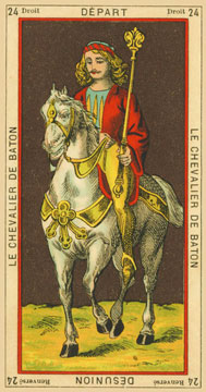 Thoth Etteillla - Cavaleiro de Paus, Partida