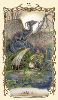 O Julgamebnto no Fantastical Creatures Tarot