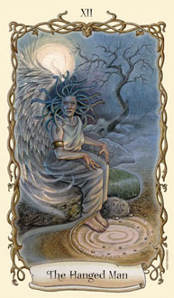 O Pendurado no Fantastical Creatures Tarot