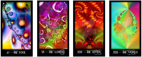 Arcanos Maiores do Fractal Tarot