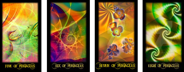 Cartas de Ouiros no Fractral Tarot