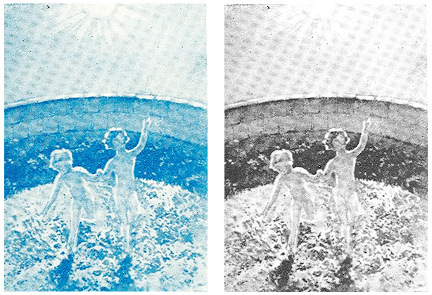 Ilustrações do Sol nos livros de de G. O. Mebes em 1937 e 1994.