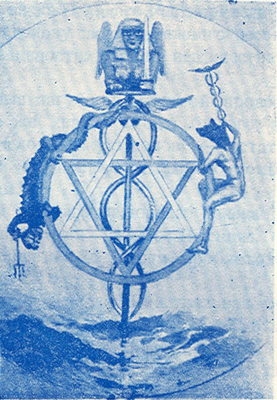 Imagem da Roda da Fortuna no livro de G. O. Mebes