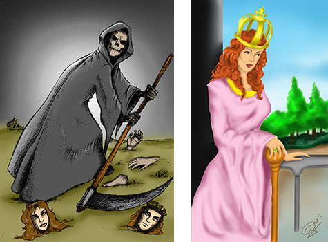 A Morte e a Imperatriz coloridos